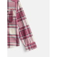 thumbnail image 3 of Wonder Nation Boys' Brushed Knit Flannel Shacket with Long Sleeves, Sizes 4-18 & Husky, 3 of 3