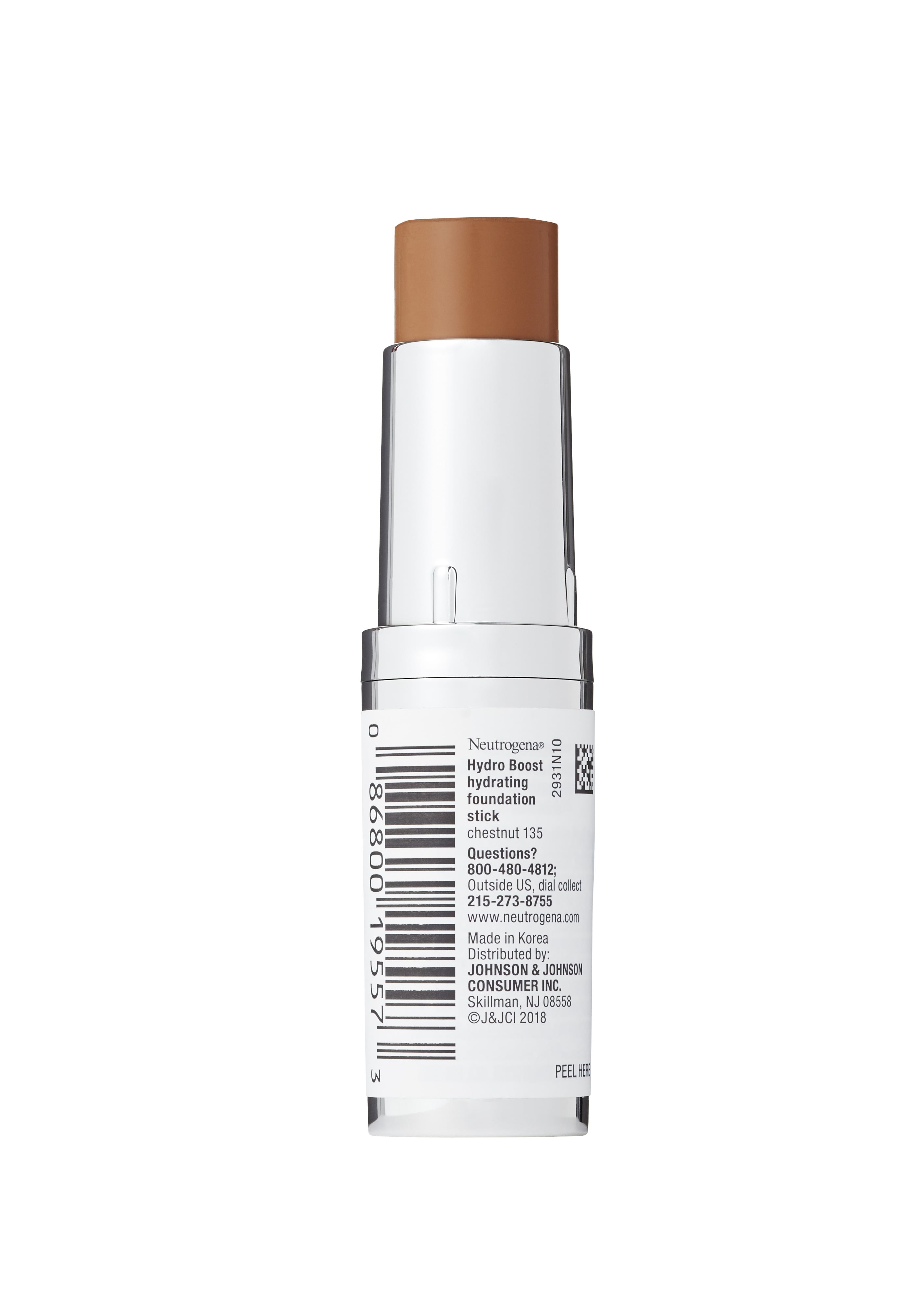 Neutrogena Hydro Boost Hydrating Foundation Stick, Chestnut, 0.29 oz