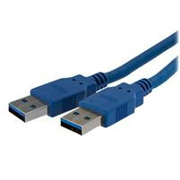 6 ft. SuperSpeed USB 3.0 Cable A to A Male to Male - Blue - 6 ft.