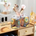 thumbnail image 6 of Colorful Dot Circles Translucent Plastic Cans Storage Canisters with Lid Set of 2, 6 of 7