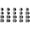 Black, variant on BinKFF 20/30/50 Pcs Numbered Pencil Toppers, Reusable Classroom Pencil Labels for Teachers, Pencil Tracking Markers for Supply Stations and School Organization