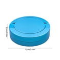 thumbnail image 3 of Metal Case Double Layer, Portable Travel Lip Balm Nose Pack Container Can, Sturdy Iron Pill Box for Pocket Storage Daily Use, Sky Blue, 3 of 6