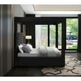 thumbnail image 5 of Meridian Furniture Royal King Contemporary Fabric Canopy Beds, Black, 5 of 7