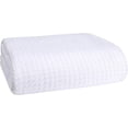 thumbnail image 2 of Colcha Almoda tela wafle blanca matrimonial 70000402, 2 of 2