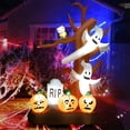 thumbnail image 1 of Gymax 8'  Inflatable Halloween Dead Tree Blow Up Ghost w/Built-in LED Lights, 1 of 10