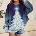 thumbnail image 1 of Blusas y camisas de manga larga con cuello redondo para niños Estampados navideños de manga larga Casual Suelto Forro polar para mayor calidez Sudadera con capucha de manga larga con cuello redondo pa, 1 of 5