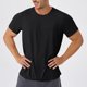 thumbnail image 1 of pstuiky camisetas de hombre, Camisas deportivas de verano para hombre, de manga corta y cuello redondo, ajustadas, de color liso camisetas de hombre s, 1 of 9