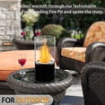 thumbnail image 6 of Portable Metal Tabletop Fire Pits  for Indoor Outdoor (Black), 6 of 7