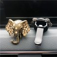 thumbnail image 4 of Ambientador para coche Difusor para coche Accesorios para coche Adornos de perfume Rejillas de aire acondicionado para coche Aromaterapia Clip de perfume para coche Diamante Elefante Dorado, 4 of 5