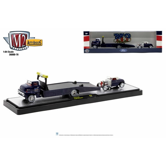 M2 Machines Auto Hauler 78 1956 Ford Coe 1932 Ford Roadster