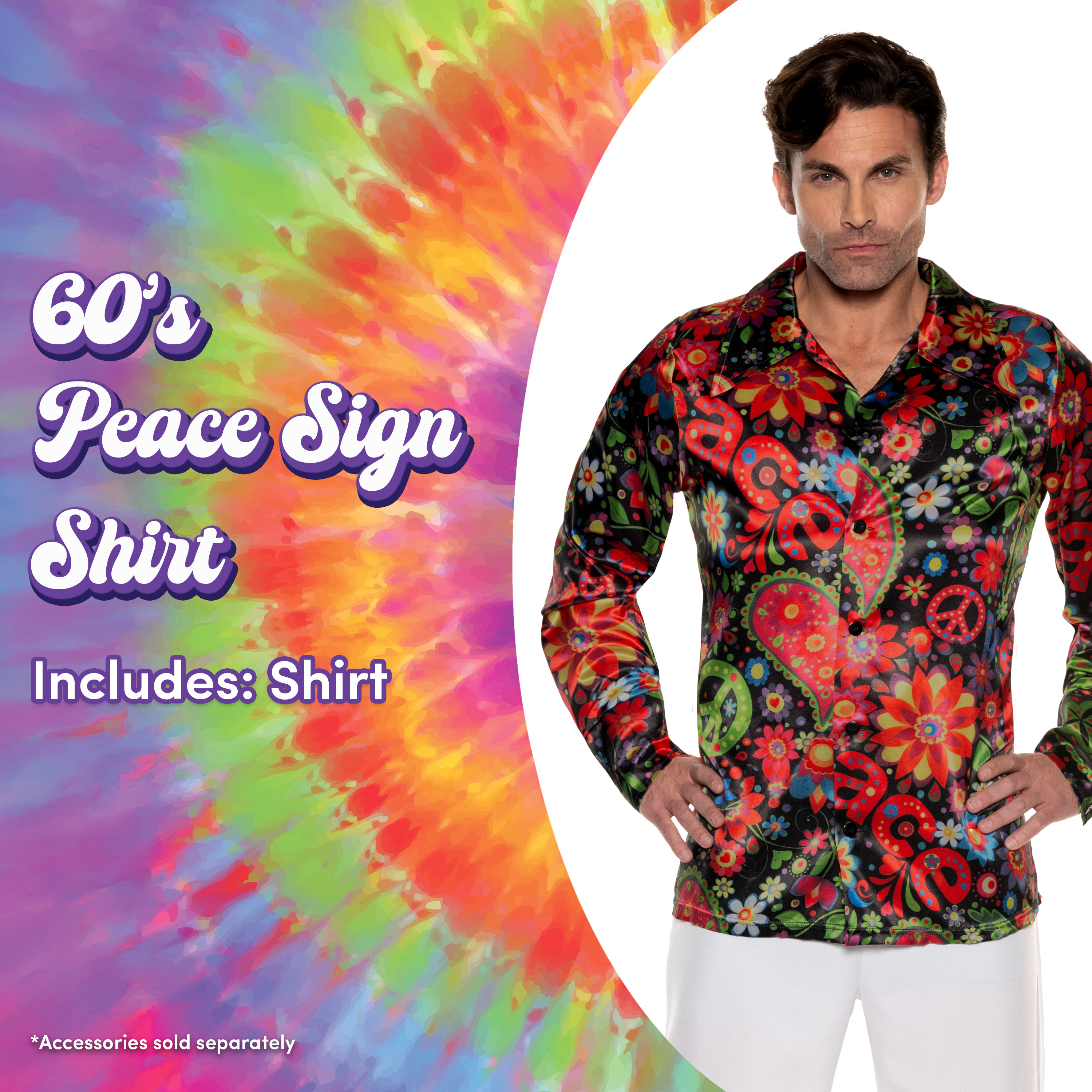 peace sign dress shirt Peace Sign Button Down Shirt