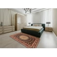 thumbnail image 5 of Ahgly Company Machine Washable Indoor Round Traditional Sunrise Orange Area Rugs, 3' Round, 5 of 7
