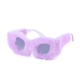 thumbnail image 1 of Women Plush Fuzzy Cat Eye Sunglasses, 1 of 5