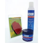 Smokebuddy Jr Red Personal Air Purifier w/ Ozium 8oz Aerosol & Ozium 4.5oz Gel