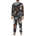 thumbnail image 5 of Bingfone Men'S Pajama Set 2 Piece Loungewear Pjs, Long Sleeve With Pajama Pants-Japanese Sushi Hashi, 5 of 9