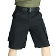 thumbnail image 3 of LMOIPLI Mens Cargo Shorts Athletic Work Hiking Waterproof Casual Breathable Short Pants Relaxed Fit with Multi Pockets Black XL, 3 of 4