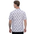 thumbnail image 2 of LA LEELA Men's Hawaiian Shirt Fashion Button Down Short Sleeves Holidays Aloha Party Casual Tops Summer Beaches Shirts for Men XXL White Boat, 2 of 6