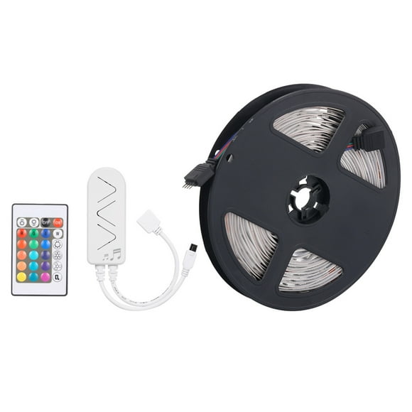 Zootealy 5M RGB LED Light Strip Kit with Remote Control and Music Sync, Tuya Smart Life App, Voice Control, Ideal for Home, Hotel, Club, Bar, Mall, Casino, Coffee Shop - 5050 LED Beads,