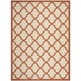 thumbnail image 2 of Safavieh Courtyard Amber Geometric Indoor/Outdoor Area Rug, Beige/Terracotta, 9' x 12', 2 of 9