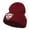 Maroon, variant on Tiger Emblem Embroidered Long Beanie - Black OSFM