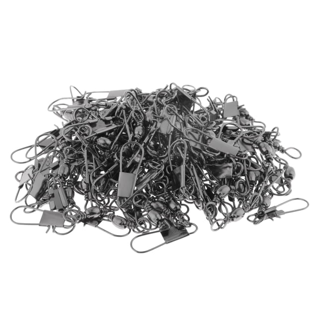 Conectores Rápidos Sunnimix aleación barril giratorio con broche de seguridad 100pcs