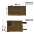 thumbnail image 3 of Unique Bargains 1Pcs Barber Scissors Bag Salons Tool Pouch with Multi-Pockets for Hair Stylists 9.45"x4.92" Coffee Color, 3 of 7