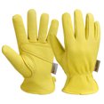 thumbnail image 1 of Guantes de invierno retro de piel de oveja cálidos para ciclismo, deportes al aire libre, guantes de motocicleta, guantes de bicicleta con aislamiento térmico de algodón grueso a prueba de frío, 1 of 6