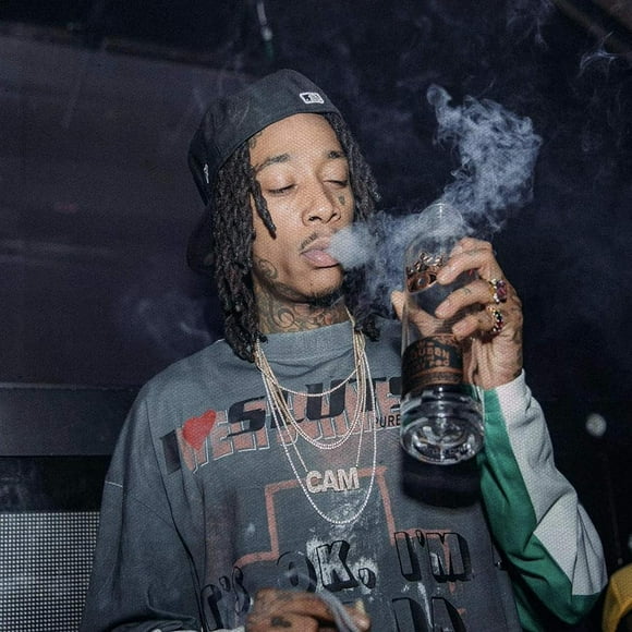 PHFZJYOU Wiz Khalifa Rapper Concert Tour Poster frameless Painting Canvas Wall Posters Art Picture Print Modern Home Family Bedroom office Decor 24x36inch