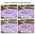 thumbnail image 7 of ODIKA 3'x5' Washable Throw Rug Pink Pastel Stars Border Ombre Gradient Watercolor Large Unicorn Refined for Entryway, Kitchen, Mudroom, Stain Resistant, Low Profile, Non-Slip, 7 of 7