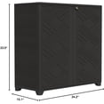 thumbnail image 3 of Indoor/Outdoor Storage Cabinet Waterproof, 34"x15"x34" Plastic Outdoor Storage Box for Garden Balcony Bathroom, All Weather Outdoor Storage Clearance, DIY Usage, 3 of 10
