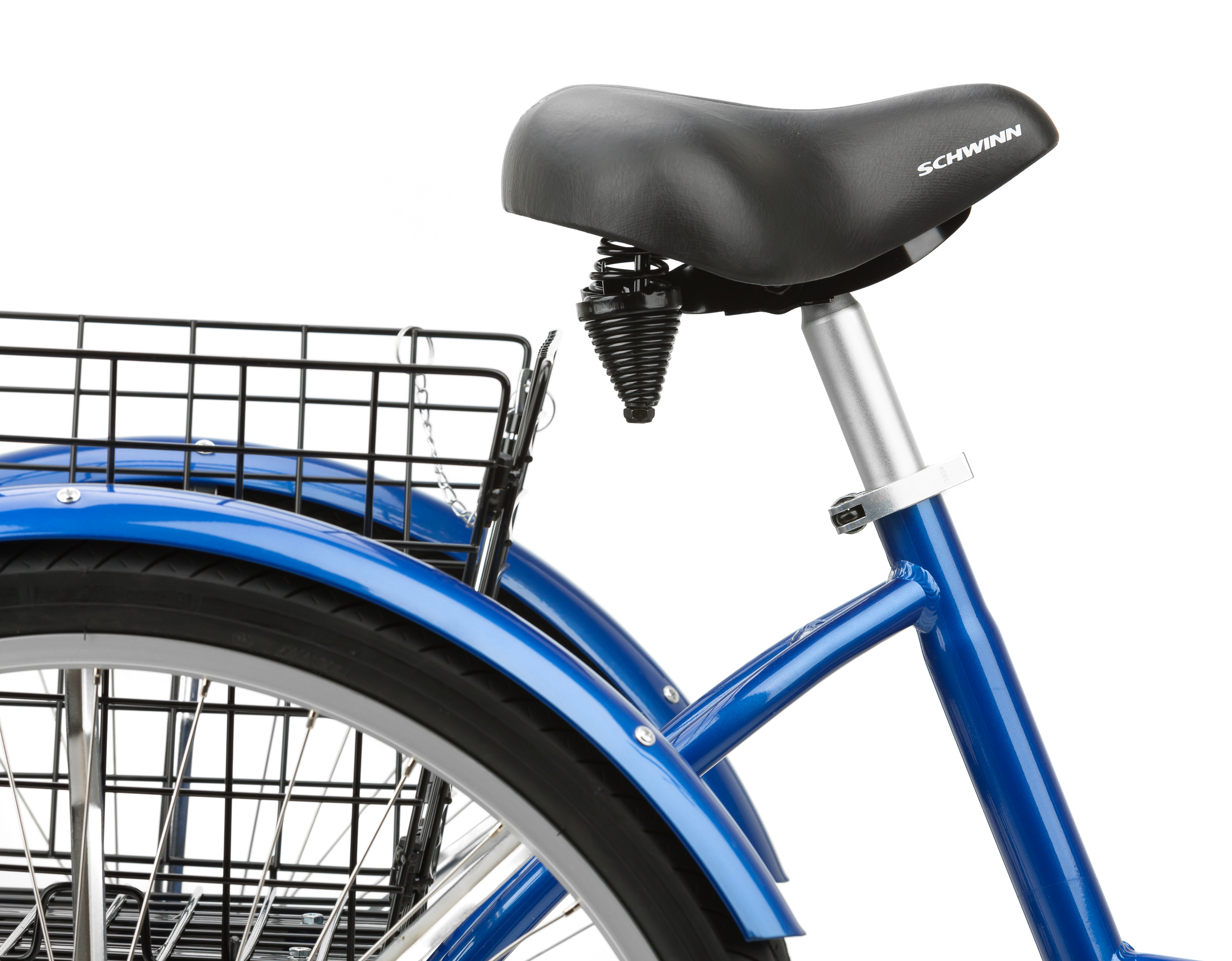 Schwinn Meridian Adult Tricycle, 26-inch wheels, rear storage basket, Blue - image 3 of 6