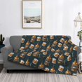 thumbnail image 2 of Fuzoiu Cigar Print Flannel Blanket,Throw Blanket,Flannel Home Decor,Fleece Bed Blankets,Cozy Soft Blanket for Bed, Sofa, Camping, and Travel-60"x50", 2 of 6