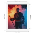 thumbnail image 2 of Paint by Numbers Kit for Adults, Hockey Player Vibrant Smoke Aura Paint by Numbers, Easy Paint by Numbers Kit for Adults Beginner, DIY Adult Paint by Number Kits on Canvas, 12x16in Home Decor, 2 of 7