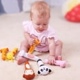 thumbnail image 4 of Bangcool 7PCS Infant Rattle Cute Plush Animal Educational Bell Shaker Rattle Musical Toy, 4 of 10