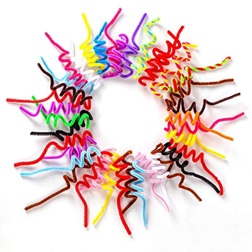 CCMART Pipe Cleaners for Crafts 300Pcs 20 Colors Chenille Pipe Cleaners for Kids Creation Animals Characters Handcrafts Art Craft Project 6 mm x 30 cm DIY Activity Gift Decoration Ornaments
