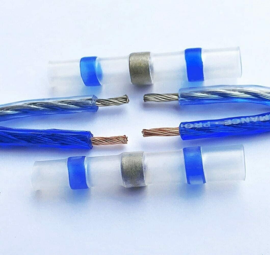 500pcs 16-14AWG Wire Connectors Heat Shrink Solder Seal Sleeve Butt Terminals