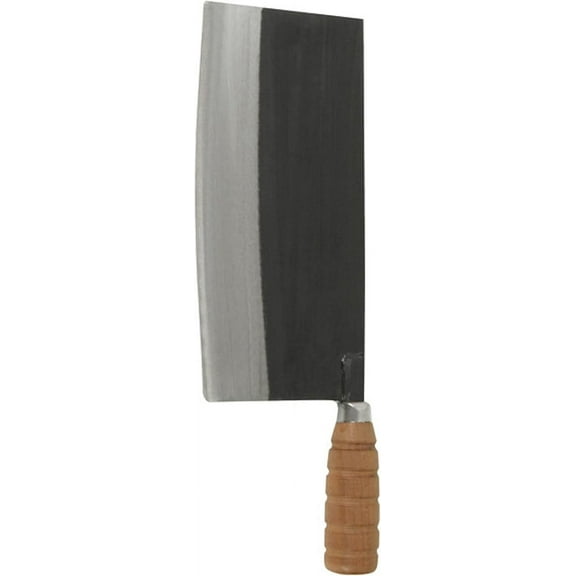 TrueCraftware- 8-1/2" Cast Iron Ping Knife/Cleaver with Wooden Handle- Meat Cleaver Knife Bone Chopper for Butcher Slicing Vegetables Butcher Chopper Kitchen Knife for Home Kitchen and Restaurant