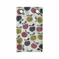 thumbnail image 1 of Autumn Hanging Pocket Organizer, Seasonal Fruits Apples Doodle Simplistic Design Print Illustration, Printed Polyester Storage Bag with Pockets, 9" x 27", Pale Ruby and Pale Coffee, 1 of 2