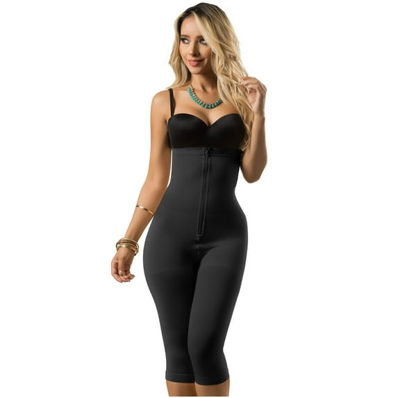 LT.ROSE 21998 Fajas Colombianas Reductoras Strapless Full Body Shaper Shapewear for Women Black L