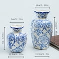 thumbnail image 6 of NOVATRAX Blue White Ceramic Vase, Small Porcelain Flower Vase for Table Home Decor, 6 of 6
