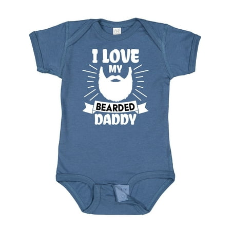 

Inktastic I Love My Bearded Daddy for Fathers Day Boys or Girls Baby Bodysuit