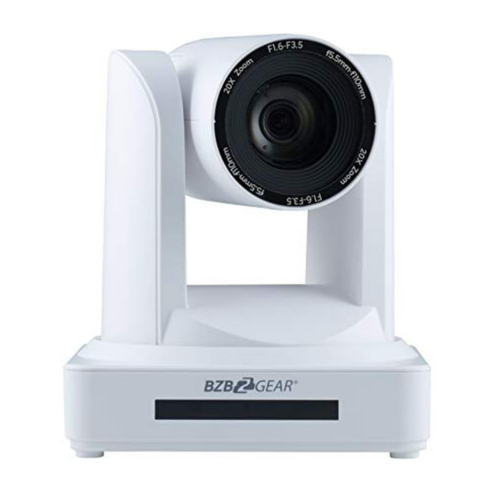 BZBGEAR PTZ Zoom Full HD HDMI/SDI Live Streaming Camera with POE (30X Optical Zoom, White
