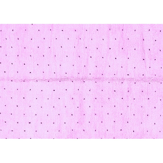 Ahgly Company Indoor Rectangle Solid Purple Modern Area Rugs, 6' x 9'