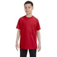 thumbnail image 3 of Hanes Authentic TAGLESS Kid`s Cotton T-Shirt, L, Deep Red, 3 of 4