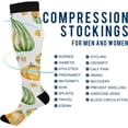 thumbnail image 4 of FREEAMG Thanksgiving Pumpkin Compression Socks for Men & Women Knee High Stockings for Running, Sport, Hiking & Travel, 4 of 7