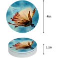 thumbnail image 1 of XDDJA Dandelion Set of 8 Round Coaster for Drinks, Absorbent Ceramic Stone Coasters Cup Mat with Cork Base for Home Kitchen Room Coffee Table Bar Decor, 1 of 5