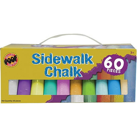 Poof-Slinky Jumbo Sidewalk Chalk 60/pkg