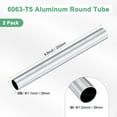 thumbnail image 3 of Tubo redondo de aluminio 6063 de 250 mm en paquete de 2, 26 mm ID 28 mm OD, tubería de aluminio sin costura para manualidades DIY [1.02x1.1x9.8IN], 3 of 7