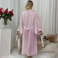 thumbnail image 4 of Fengactive Long Robes for Women Soft Lightweight Bathrobe Elegant Sleepwear for Bride Everyday Lounge, 4 of 5