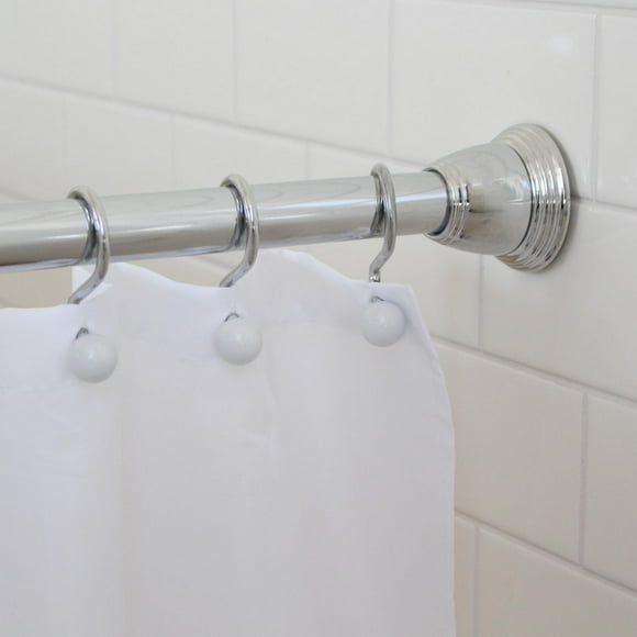 Tringle à rideau de douche décorative pour salle de bain Splend Home Eire résistant à la rouille à tenue forte et à tension constante, rallonge